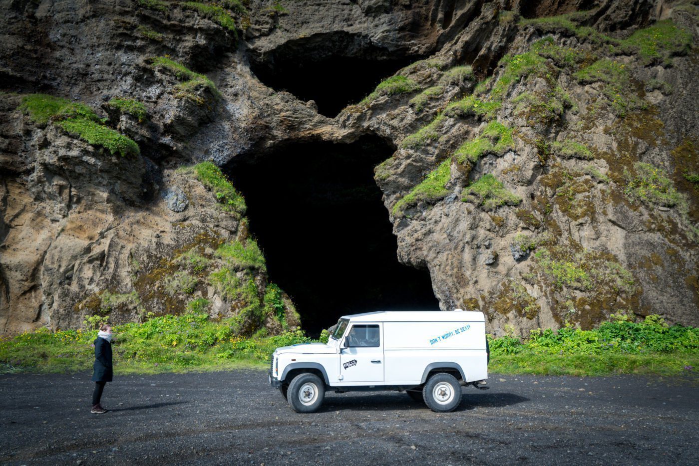 the cave in Hjörleifshöfði