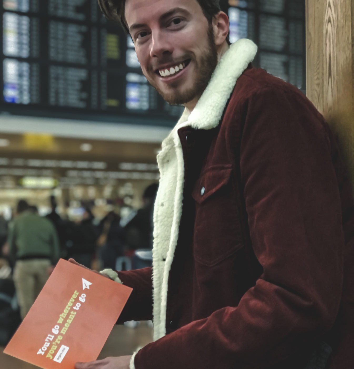 reveal where you're going with srprs.me at the airport!