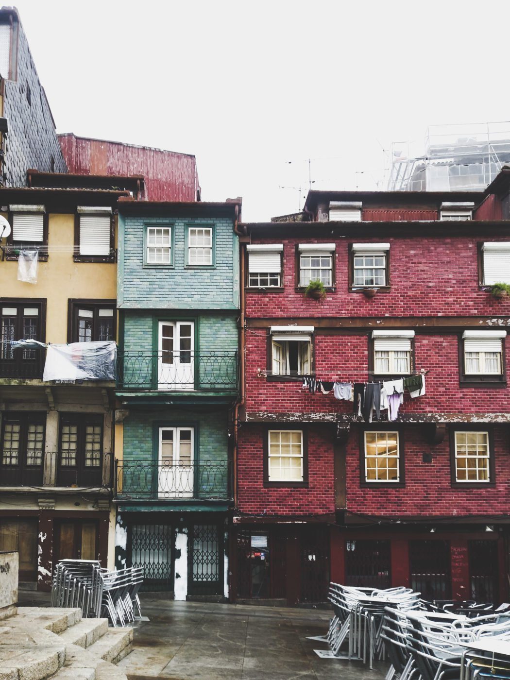 colourful houses in Porto