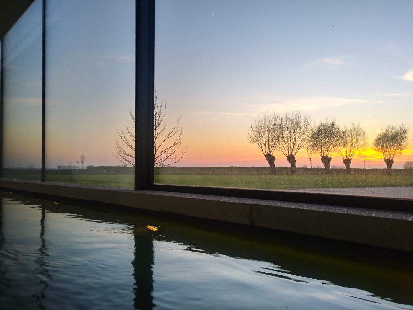 view from the pool at The Bunkers in Knokke
