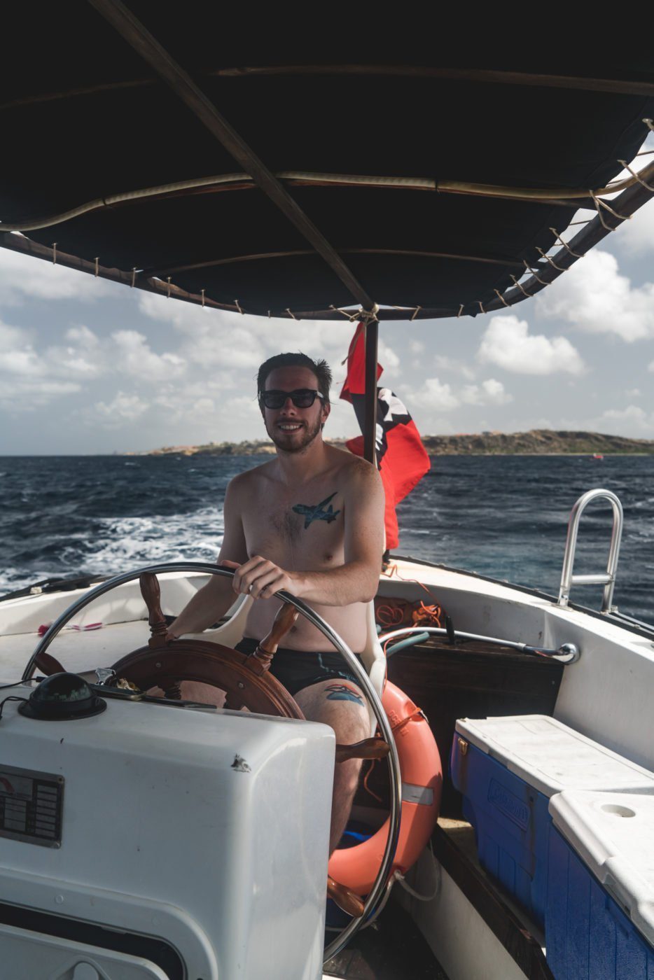 Me sailing near Curaçao