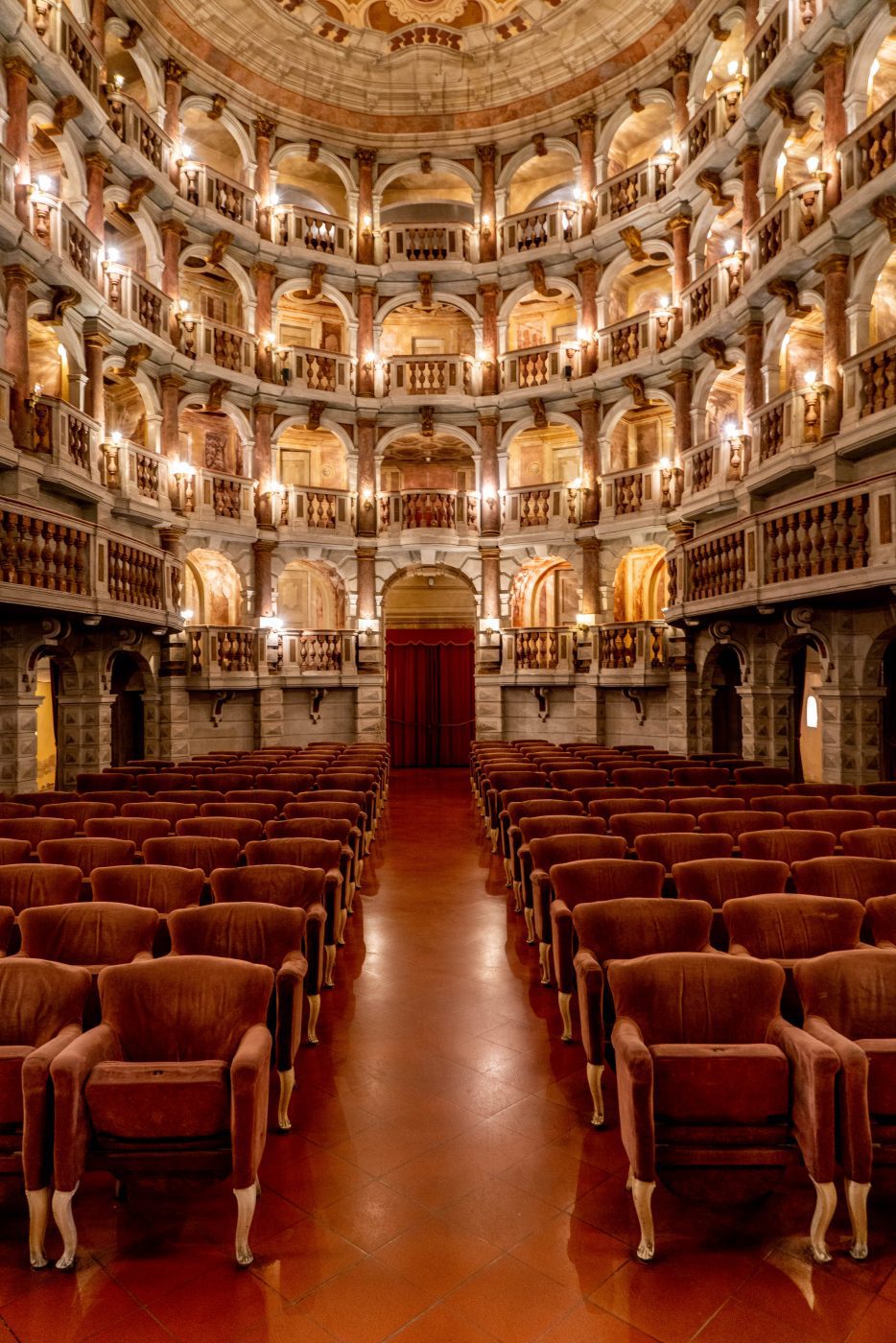 Bibiena Theatre in Mantova, Lombardy, Lombardia