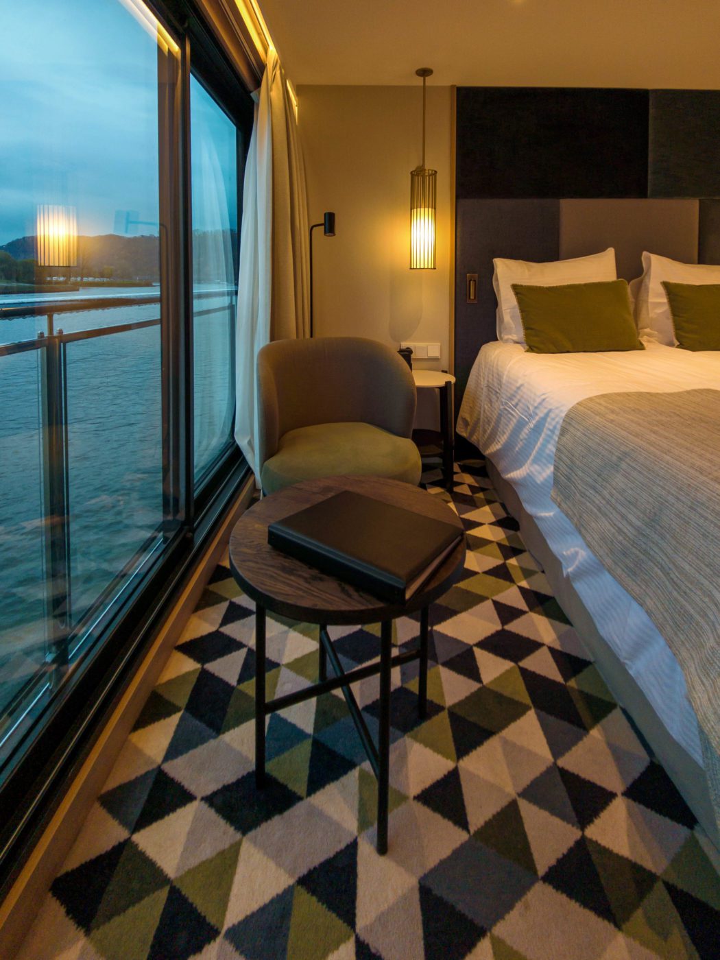 Double Cabin on the Diamond Deck of luxurious river cruise ship MS VIVA ONE from VIVA Cruises